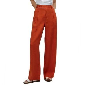Banana Republic Wide Leg Pants In Red